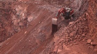 Link to Video | Geology, Rhineland-Palatinate, stone quarry, Taben-Rodt, Germany, manufacturing, quarry, mining and quarrying, mining company, mineral extraction, mining operations, nonmetallic minerals industry, industrial sector, mine, Trier-Saarburg