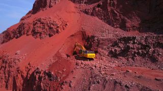 Link to Video | Geology, Rhineland-Palatinate, stone quarry, Taben-Rodt, Germany, manufacturing, quarry, mining and quarrying, mining company, mineral extraction, mining operations, nonmetallic minerals industry, industrial sector, mine, Trier-Saarburg