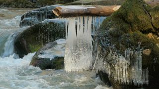 Link to Video | Rhineland-Palatinate, winter, Irreler Wasserfälle, Eifel, Germany, ice, season, Kalt, watercourse, shore, stream, icicle, Irrel, natural watercourse, brook, nature, sculpture
