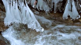 Link to Video | Rhineland-Palatinate, winter, Irreler Wasserfälle, Eifel, Germany, ice, season, Kalt, watercourse, shore, stream, icicle, Irrel, natural watercourse, brook, nature, sculpture