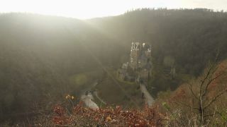 Link to Video | Rhineland-Palatinate, tourist destination, architecture, Eifel, Eltz Castle, castle, Münstermaifeld, Münstermaifeld, tourist attraction, fortification, Mittelgebirge, human-made geographic feature, architectural structure, Mayen-Koblenz, point of interest