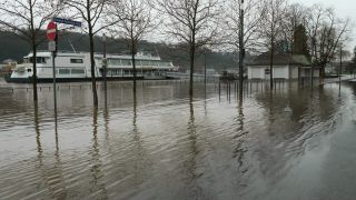 Link to Video | national waterways in Germany, February, Rhineland-Palatinate, waterway, natural phenomenon, Moselle, Germany, water, high tide, Koblenz, river, 2021, natural watercourse, main stream, Rhine, natural disaster, flood