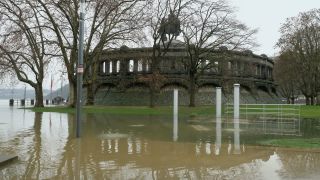 Link to Video | national waterways in Germany, February, Rhineland-Palatinate, waterway, natural phenomenon, Moselle, Germany, water, high tide, Koblenz, river, 2021, natural watercourse, main stream, Rhine, natural disaster, flood