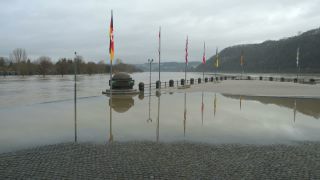 Link to Video | national waterways in Germany, February, Rhineland-Palatinate, waterway, natural phenomenon, Moselle, Germany, water, high tide, Koblenz, river, 2021, natural watercourse, main stream, Rhine, natural disaster, flood