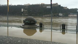 Link to Video | national waterways in Germany, February, Rhineland-Palatinate, waterway, natural phenomenon, Moselle, Germany, water, high tide, Koblenz, river, 2021, natural watercourse, main stream, Rhine, natural disaster, flood