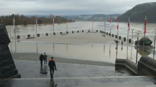 Link to Video | national waterways in Germany, February, Rhineland-Palatinate, waterway, natural phenomenon, Moselle, Germany, water, high tide, Koblenz, river, 2021, natural watercourse, main stream, Rhine, natural disaster, flood