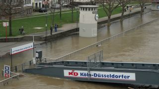 Link to Video | national waterways in Germany, North Rhine-Westphalia, waterway, Germany, Western Europe, Central Europe, high tide, Cologne, river, Europe, main stream, Rhine, natural disaster, flood
