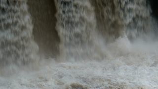 Link to Video | Rhineland-Palatinate, body of water, Saar, Germany, fluid flow, water, waterfall, barrage, river, Europe, Serrig, nature, flood, Trier-Saarburg