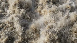 Link to Video | Rhineland-Palatinate, body of water, Saar, Germany, fluid flow, water, waterfall, barrage, river, Europe, Serrig, nature, flood, Trier-Saarburg