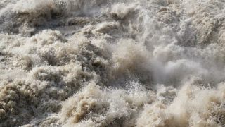 Link to Video | Rhineland-Palatinate, body of water, Saar, Germany, fluid flow, water, waterfall, barrage, river, Europe, Serrig, nature, flood, Trier-Saarburg