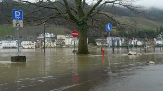 Link to Video | Rhineland-Palatinate, natural phenomenon, Moselle, Germany, flooded village, water, high tide, Mittelmosel, river, Naturkraft, natural disaster, flood