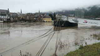 Link to Video | Rhineland-Palatinate, natural phenomenon, Moselle, Germany, flooded village, water, high tide, Mittelmosel, river, Naturkraft, natural disaster, flood