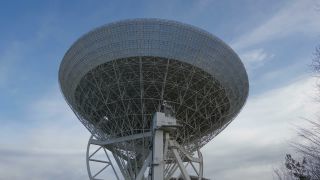Link to Video | planetary science, North Rhine-Westphalia, astronomical observatory, space telescope, Eifel, space exploration, Germany, research station, Bad Münstereifel, space radio station, Central Europe, telescope, space sciences, Effelsberg 100-m Radio Telescope, Effelsberg