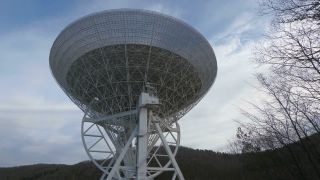 Link to Video | planetary science, North Rhine-Westphalia, astronomical observatory, space telescope, Eifel, space exploration, Germany, research station, Bad Münstereifel, space radio station, Central Europe, telescope, space sciences, Effelsberg 100-m Radio Telescope, Effelsberg