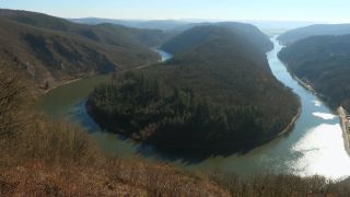 Link to Video | Cloef, Saarland, Orscholz, meander, Germany, Treetop path Saarschleife, river, Saarschleife, Mettlach, nature
