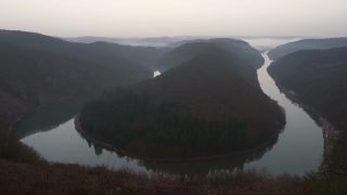 Link to Video | Cloef, Saarland, Orscholz, meander, Germany, Treetop path Saarschleife, river, Saarschleife, Mettlach, nature