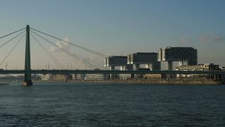 Link to Video | North Rhine-Westphalia, waterway, big city, Germany, metropolis, Central Europe, Cologne, main stream, Rhine, Cologne Government Region