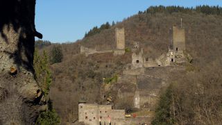Link to Video | Rhineland-Palatinate, tourist destination, Eifel, castle ruin, Germany, Manderscheid, tourist attraction, Castles of Manderscheid