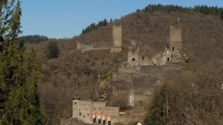 Link to Video | Rhineland-Palatinate, tourist destination, Eifel, castle ruin, Germany, Manderscheid, tourist attraction, Castles of Manderscheid