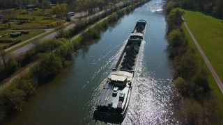 Link to Video | cargo ship, Rhineland-Palatinate, transport, cargo shipping, Saar, maritime transport, Germany, Serrig, transport