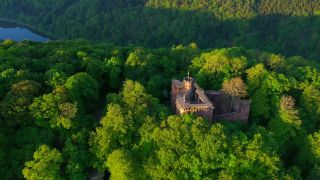 Link to Video | bird's-eye view, Germany, Saarland, aerial shot, Mettlach
