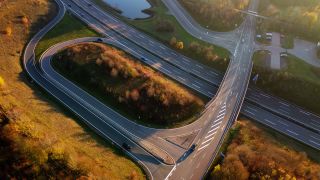 Link zum Video | Deutschland, Straße, Luftaufnahme, Transport, Verkehrsweg