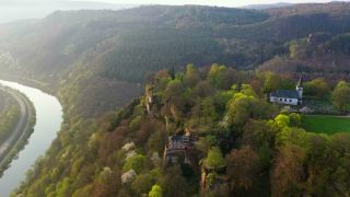 Link to Video | bird's-eye view, Rhineland-Palatinate, Saar, Germany, aerial shot, Trier-Saarburg