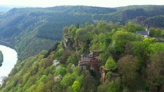 Link to Video | bird's-eye view, Rhineland-Palatinate, Saar, Germany, aerial shot, Trier-Saarburg