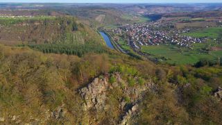 Link zum Video | Vogelperspektive, Rheinland-Pfalz, Saar, Deutschland, Luftaufnahme, Landkreis Trier-Saarburg
