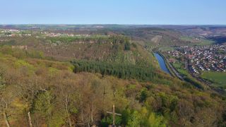 Link to Video | bird's-eye view, Rhineland-Palatinate, Saar, Germany, aerial shot, Trier-Saarburg