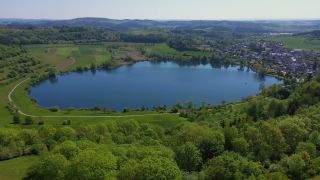 Link to Video | bird's-eye view, Rhineland-Palatinate, Eifel, Germany, Central Europe, aerial shot