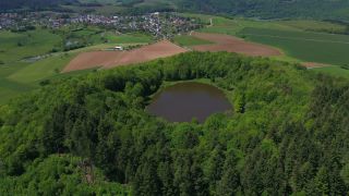 Link to Video | bird's-eye view, Rhineland-Palatinate, Eifel, Germany, Central Europe, aerial shot