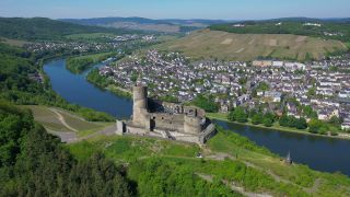 Link zum Video | Rheinland-Pfalz, Mosel, Deutschland, Fluss, Europa, Luftaufnahme, Mosel