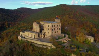 Link zum Video | Vogelperspektive, Rheinland-Pfalz, Deutschland, Südwestdeutschland, Pfalz, Europa, Luftaufnahme, Mittelgebirge, Pfälzerwald