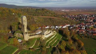 Link to Video | bird's-eye view, Rhineland-Palatinate, Germany, south west Germany, Palatinate, Europe, aerial shot, Mittelgebirge, Palatinate Forest