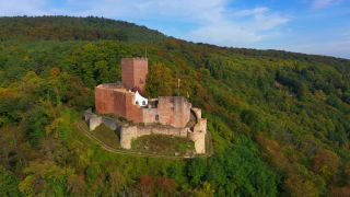 Link zum Video | Landschaft, Rheinland-Pfalz, Deutschland, Pfalz, Europa, Luftaufnahme, Natur