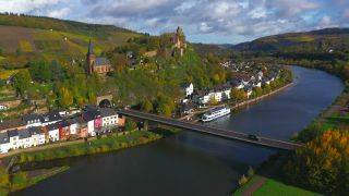 Link to Video | landscape, Rhineland-Palatinate, autumn, Saar, Germany, aerial shot, Saarburg-Kell, Trier-Saarburg