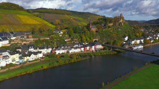Link to Video | landscape, Rhineland-Palatinate, autumn, Saar, Germany, aerial shot, Saarburg-Kell, Trier-Saarburg