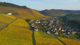 Link to Video | landscape, Rhineland-Palatinate, autumn, Saar, Germany, aerial shot, Saarburg-Kell, Trier-Saarburg