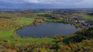Link to Video | bird's-eye view, Rhineland-Palatinate, Eifel, Germany, aerial shot
