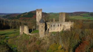 Link to Video | bird's-eye view, Rhineland-Palatinate, Eifel, Germany, aerial shot