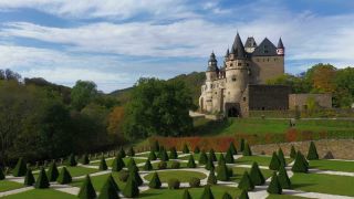 Link to Video | bird's-eye view, Rhineland-Palatinate, Eifel, Germany, aerial shot