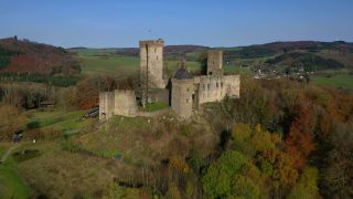 Link to Video | bird's-eye view, Rhineland-Palatinate, Eifel, Germany, aerial shot