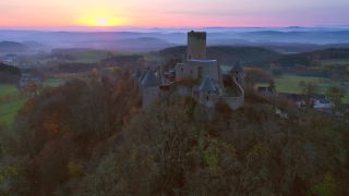 Link zum Video | Vogelperspektive, Rheinland-Pfalz, Eifel, Deutschland, Luftaufnahme