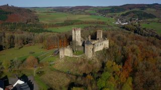 Link to Video | bird's-eye view, Rhineland-Palatinate, Eifel, Germany, aerial shot