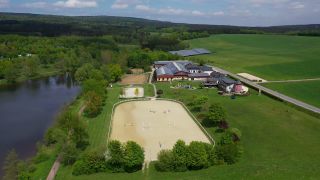 Link to Video | landscape, bird's-eye view, Rhineland-Palatinate, Germany, Hunsrück, Hochwald, aerial shot