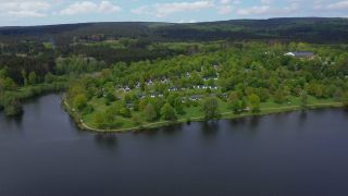 Link to Video | landscape, bird's-eye view, Rhineland-Palatinate, Germany, Hunsrück, Hochwald, aerial shot