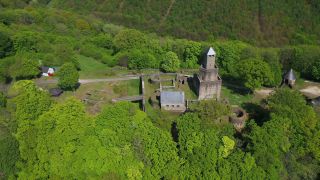 Link zum Video | Landschaft, Vogelperspektive, Rheinland-Pfalz, Deutschland, Hunsrück, Hochwald, Luftaufnahme