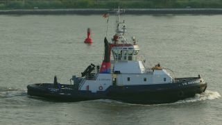 Link to Video | Hamburg, waterway, transport, maritime transport, Elbe, logistics, Germany, mode of transport, river, transport, thoroughfare