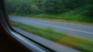 Link to Video | track, view, train ride, Fenster, speed, vehicle, transport, train, mobility